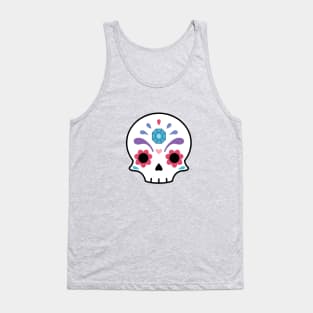 Sugar skull diamond Tank Top